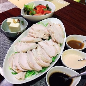 塩麹で鶏むね肉でもしっとり鶏ハム！